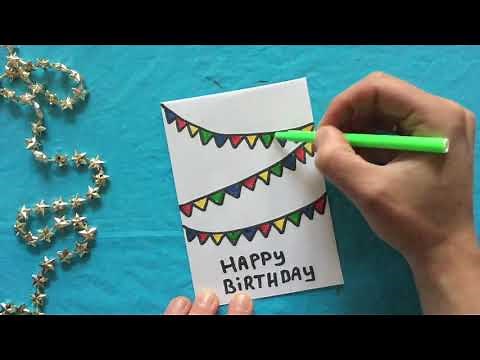 💖 HOW TO MAKE A EASY BIRTHDAY CARD? 💖 Birthday gift ideas