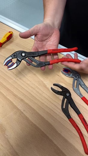 The KNIPEX 81 11 250 Siphon and Connector Pliers aren’t just built tough, they’re built smart. With easy-to-remove plastic jaws and fine adjustment, they’re perfect for connectors, couplings, siphons and more. #KNIPEX #SiphonPliers #ConnectorPliers | Knipex