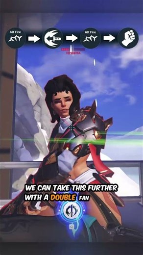 Genji Tip Of The Day: Double Fan Combo (400+ DMG) #overwatch2 #genji #gamingtips #ow2 #shiznotbruv