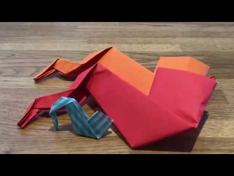 How to make an origami saxophone