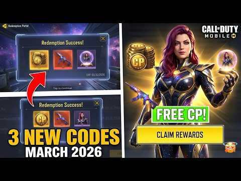 *NEW* CODM 3 NEW WORKING CODES MARCH 2026 | NEW CALL OF DUTY MOBILE CP REDEEM CODES 2026