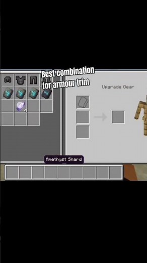 best armour trim combination for your armour #netherite #armour#trim #amythist#netheritearmour