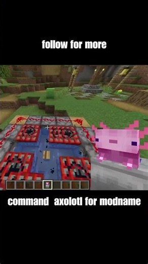 Cute Axolotl Minecraft Mod! #minecraft #minecraftmods