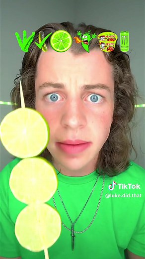 Spicy Green Food ASMR 🥵 #fyp