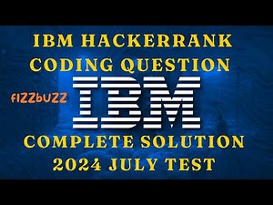 IBM coding Question and Answer 2024 | Latest IBM Assignment 2024
