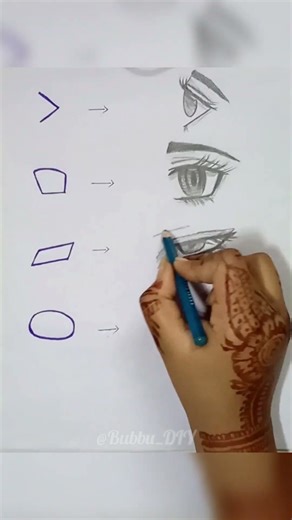 The SECRET TRICK to Draw Eyes 😱🔥Easy Step by step drawing method