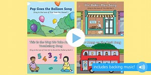 Subtraction Songs and Rhymes PowerPoints Pack