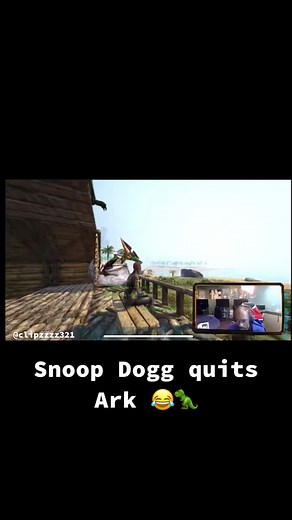 Snoop Dogg Funny Gaming Moment in Ark