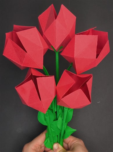 DIY Easy Paper Tulips Craft Tutorial