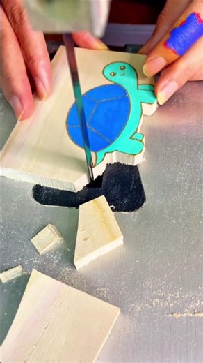 Most Satisfying Woodworking: DIY 🐢 Puzzle! ✨