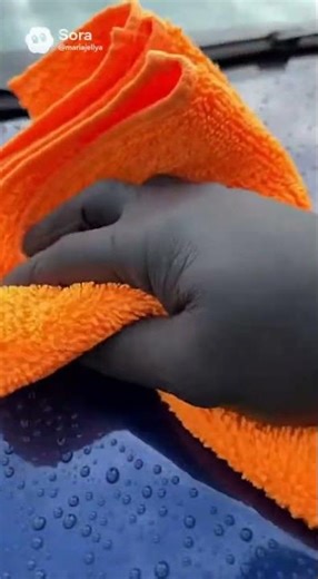 ASMR car wiping video