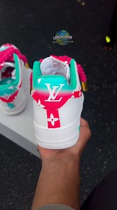 115K views · 5K reactions | Vice City Designer AF1#mensneakers #womensneakers #richycustoms #sneakerstore #customkicks #vicecityvibes #easterweekend # | Richy Customs | Facebook
