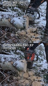 271K views · 1.1K reactions | Chainsaw test: Stihl ms 194 c vs Husqvarna 540 XP #stihlms194 #husqvarna540xp #chainsawtest #finnishlumberjack | Finnish Lumberjack | Facebook
