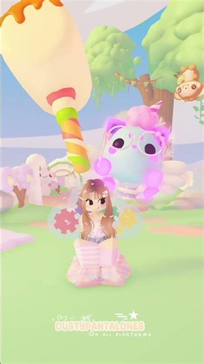 Mochi meow has taken over and is having too much fun apparently 🤭😂🧇🍡 #playadoptme #adoptme