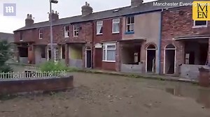 Remains of the iconic Rovers Return on old Coronation Street set
