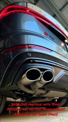 2022 Audi SQ8 Prestige COLD START with factory Sport Exhaust Resonator kit