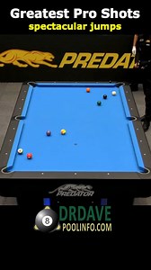 Dr. Dave shows the most spectacular jump shots ever from pro tournament pool matches. For more info and shots, see my "Greatest and Most Interesting PRO POOL SHOTS of All Time … 200 Shots in 20 Categories" video: https://youtu.be/4U0vSAkvL1k And for more, see: https://drdavepoolinfo.com/videos/pool-shots/ #DrDaveBilliards #BilliardUniversity #billiards #pool #cusports #8ballpool | Dr-Dave Alciatore