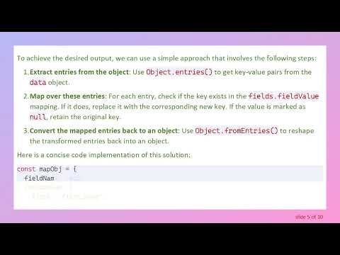 How to Remap Keys of an Object in JavaScript Using a Mapping Object