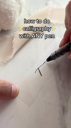 use what you already have if you want to start learning how to do calligraphy or hand lettering ✍🏽 you don’t need the special pens to get started. remember to write slower than you usually do and focus on making each letter individually! my letters come out much better when I literally LIFT the pen off the paper after each stroke or letter! #learncalligraphy #fauxcalligraphylettering #fauxcalligraphy101 #calligraphyforbeginners #howtohandlettering #handletteringtutorials #handletteringforbeginn