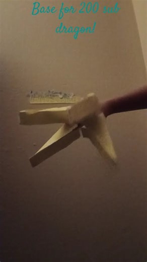 Base for 200 sub dragon! #dragonpuppets #art #craft #base