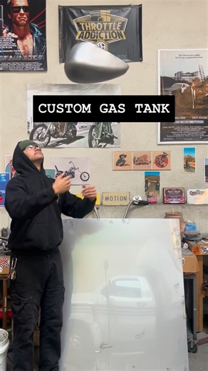 ⚡️R.P.M. / Slice and Dice⚡️ on Instagram: "Custom polished stainless paneled gas tank! Man this one was a ton of work haha. Hope you dig it!! Made using a @lowbrowcustoms sportster shell Finished using only the finest @benchmarkabrasives #choppers"