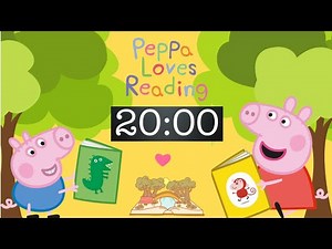 Peppa Pig 20-Minute Silent Timer – Perfect for Quiet Time & Reading Time!