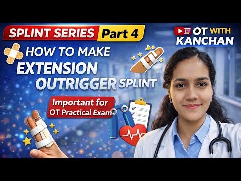 Extension outrigger splint (splint series part 4) #occupationaltherapy #otwithkanchan