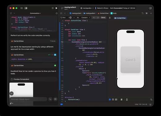これ、 Xcodeに“住んでるAI”。 コード書くだけじゃない。 テストして、直して、また試す。 もう IDEはツールじゃなく 相棒になる。 開発者的に アリ？ナシ？👇 #Xcode #Apple #AI #プログラミング #エンジニア