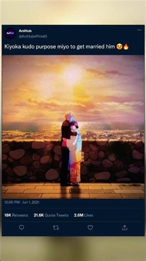 Kiyoka kudo purpose miyo to get married him 😍🔥 | #anime #shorts #shortfeed #viral #editz #mhm