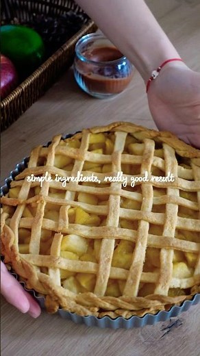Honey Apple Crostata 🍎✨ #appledessert #crostata #easyrecipes #homemade #cozybakes