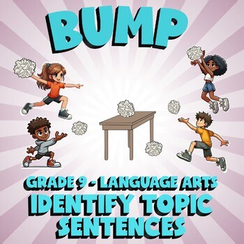Identify Topic Sentences BUMP ELA Game - No Prep Grade 9 Review Activity