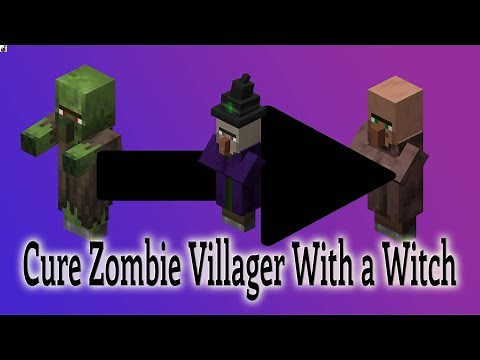 How to Use a Witch to Convert a Zombie Villager [Minecraft}
