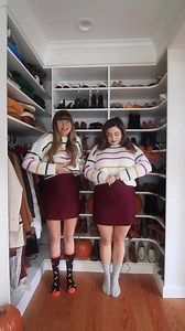 38K views · 372 reactions | What are friends for? Twinning, amongst other things.  : @steffy & @noelledowning Shop the Fall Collection: https://mod.com/34q2j5g Sweaters: https://mod.com/36rQ0qQ Skirts: https://mod.com/34wunE7 Boots: https://mod.com/2JHtrop Bags: https://mod.com/36q32oy | ModCloth | Facebook