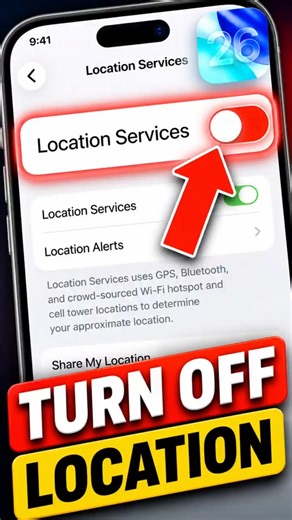 Turn Off Locations — Save Battery & Speed Up iPhone #ios26 #iphonetips #shorts