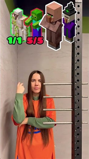 🐱تحدي ماينكرافت/ من فاز؟🏆 غوليم/ زومبي/ قروي/ ساحرة #ماينكرافت #تحدي #قصيرة