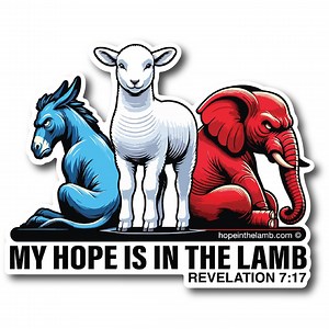My Hope is in the Lamb Sticker: Christian Faith Decal - Etsy