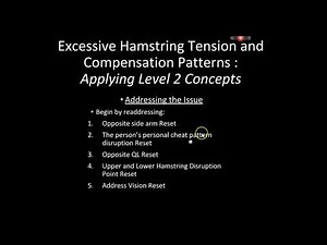 Reflexive Performance Reset RPR Hamstring Series Video Level 2