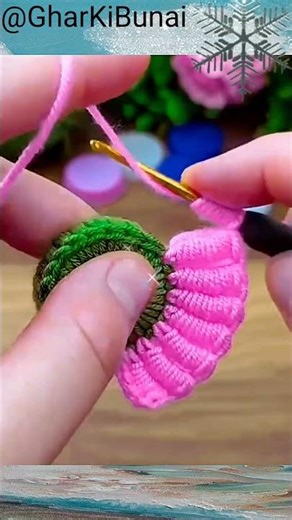 Beautiful Crochet Flower Knitting 🌸 #trending #shorts #crochet ‪@MrBeast‬