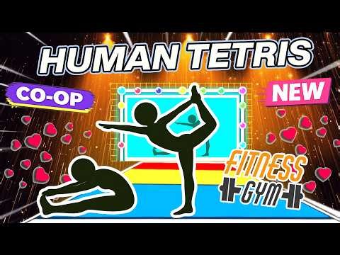 NEW HUMAN TETRIS | Immersive Interactive Warm Up 🤸 2-Player Co-op