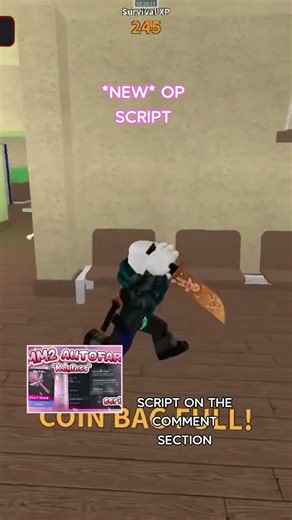 *OP*MM2 AUTOFARM SCRIPT #mm2 #roblox #hacks #OPscripts #Autofarm #keyless #autofarm #murdermystery2