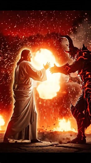 Jesus vs devil epic fight #jesus #devil #fighting #usa