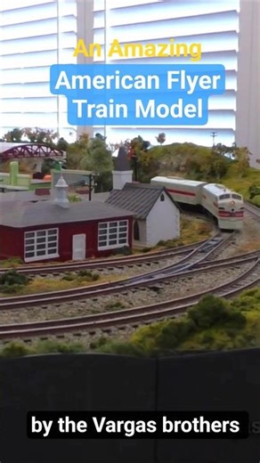 An Amazing American Flyer model #train #railroad built by the Vargas brothers