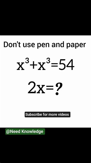 This Math Question Looks Easy… Try It 😵 #shorts