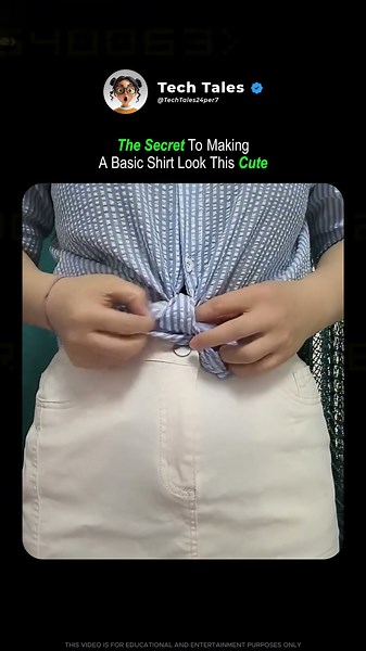 Create The Perfect Shirt Bow in 5 Seconds!