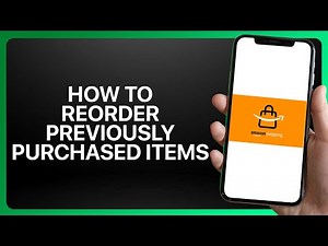 How To Reorder Previously Purchased Items In Amazon Shopping App ! Tutorial