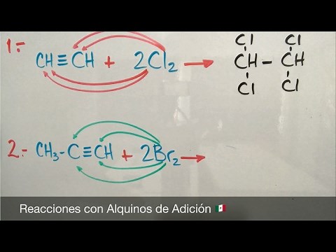 Reactions of Alkynes with Halogenation. Addition Reactions.
