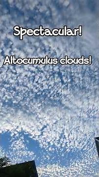 ☁️Altocumulus Clouds Over a Historic New England Town!