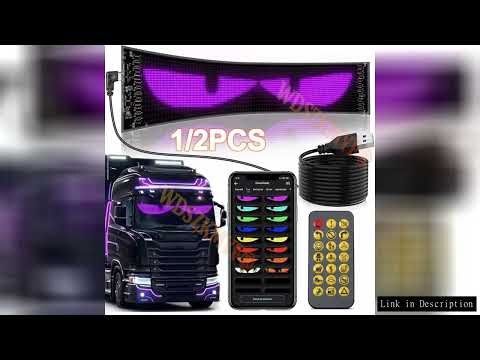 Demon Eyes Car LED Logo APP LED Matrix Pixel Panel Night Light DIY Programmable Flexible LED Display