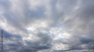 Building motions clouds. Puffy fluffy white clouds sky time lapse. slow moving clouds. B Roll Footage Cloudscape timelapse cloudy. footage timelapse nature 4k. background worship christian concept.