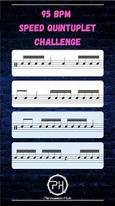 95 BPM Fast Quintuplet Challenge - Advanced 5-Note Pattern Speed Training